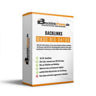 Backlinks DA (Domain Authority) 30+