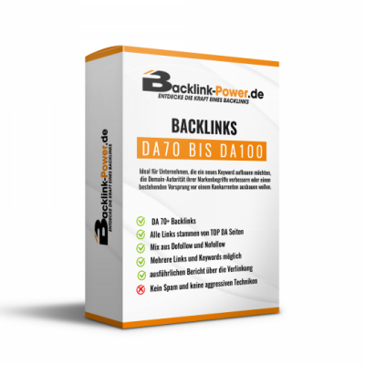 Backlinks DA (Domain Authority) 70+